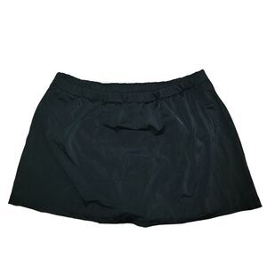 Maxine of Hollywood Black Swim Skirt Swimsuit Size 12